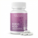 Seroflora Ácido Bórico Supositórios Vaginais 600 mg 30 Cápsulas - Comprimidos de Ácido Bórico para Mulheres - Saúde Vaginal pH Equilíbrio para Mulheres - Suporta Odor Vaginal Controle. Feito nos EUA.