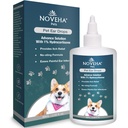 NOVEHA Pet Ear Drops com 1% de hidrocortisona limpador de ouvido para cães e gatos para acúmulo de cera de ouvido, fórmula sem rotação, acalma coceira e reduz infecções dolorosas do ouvido 60ml (60ml (Pacote de 1))