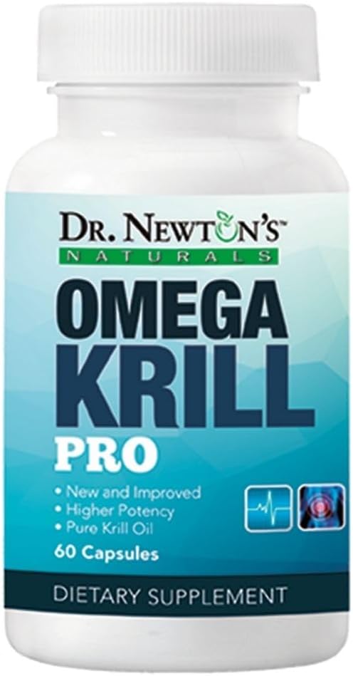 Naturals do Dr. Newton OmegaKrill Pro EPA & DHA, Omega 3, Pristine Krill Oil – Cérebro, articulações, olhos - 60 Softgels