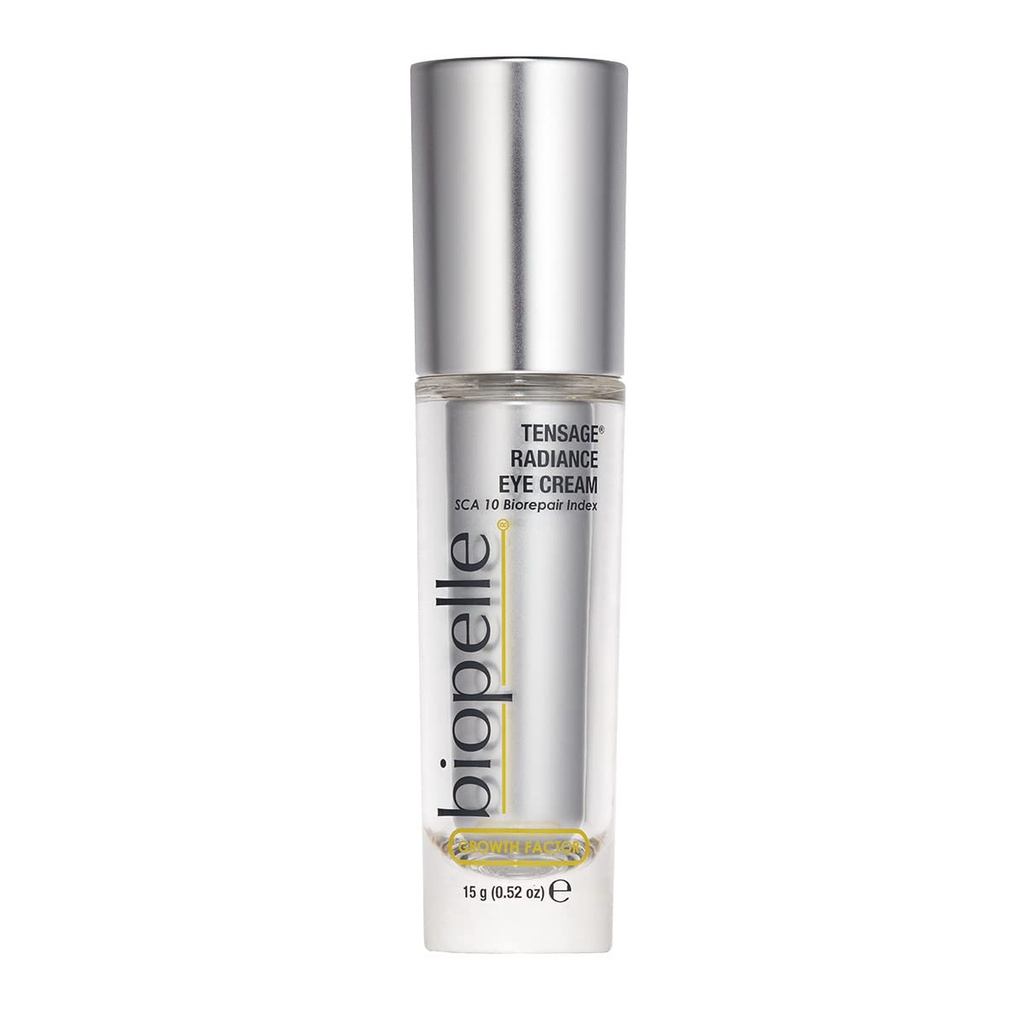 Biopelle tensage Growth Factor Radiance Eye Cream with SCA 10 Biorepair Index, Illuminating Eye Care, 0.52 Oz