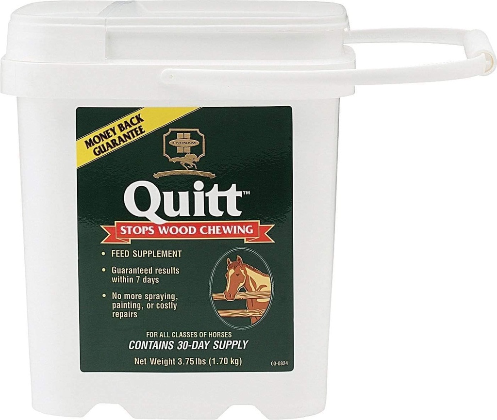 Quitt mastigando suplemento deterrente para cavalos