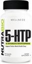 NutraBio 5-HTP Suplemento, 200mg Cápsulas- Pode ajudar a apoiar e promover sono saudável e sustentado, 90 Cápsulas Vegetais
