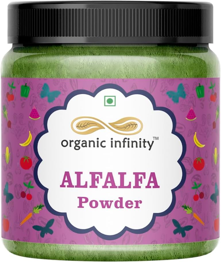 Pó de Grama Alfalfa (100 Gram/3.5 Onça) Medicago Sativa