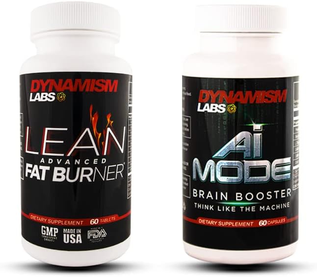 Dynamismo MANTFUPLabs Peak Performance Bundle - Lean Advanced Fat Burner e AI Brain Booster