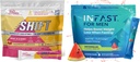 Reais Quetones Intermitent Fasting Drink Mix Bundle para perda de peso Suporte Raspberry Lemon Shift Eletrólitos & Intermitent Fasting Electrolytes para homens com BHB exógenos cetonas (30 contar cada)