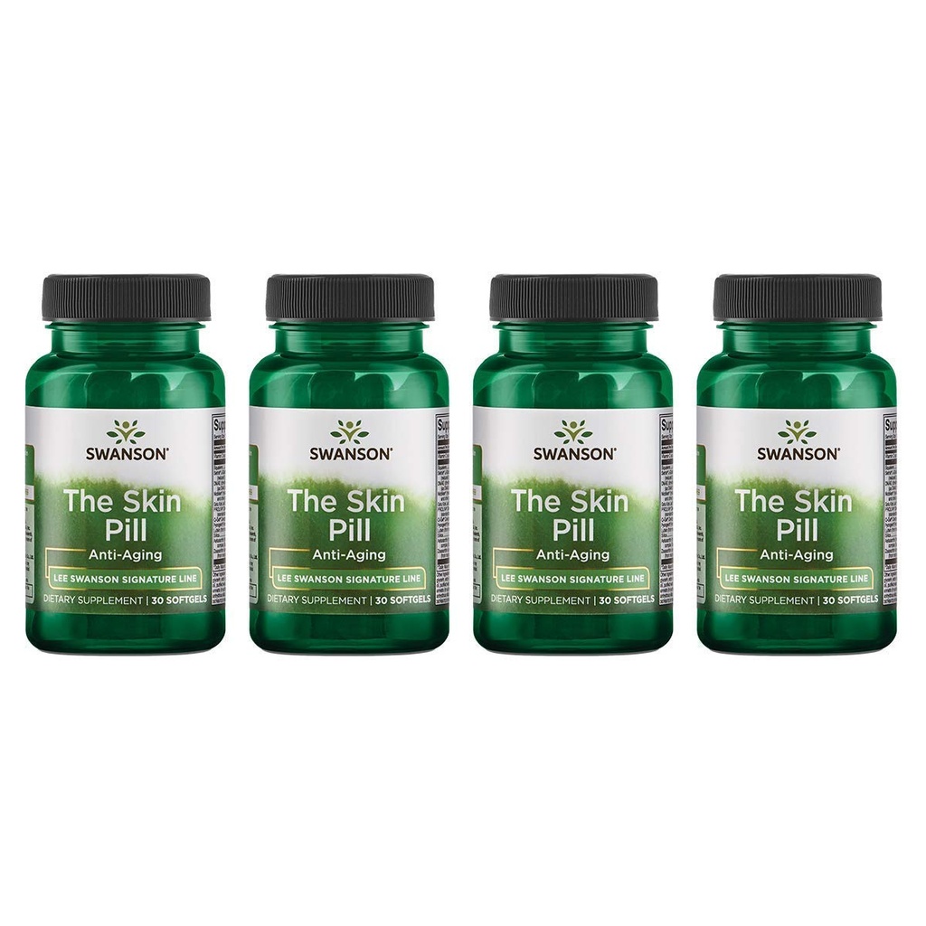 Linha de assinatura Swanson O comprimido de pele 30 Softgels (4 Pack)