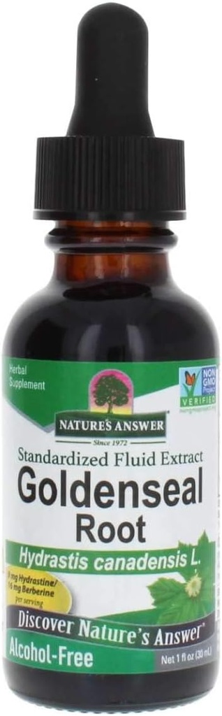 Resposta da natureza Golden Seal Raíz Extrair Álcool Livre 1 Onça 1 Imune Natural Imune Booster