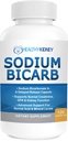 Bicarbonato de sódio 650mg Cápsulas de liberação tardia para apoiar função renal normal e suplemento de saúde renal. Bicarbonato de sódio projetado para suporte renal, alívio ácido, alcalinidade 120 comprimidos