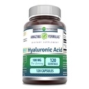 Fórmulas surpreendentes Ácido hialurônico 100 Mg Suplemento . Cápsulas . Não-GMO .Gluten-Free . Made in USA (1 Pack .