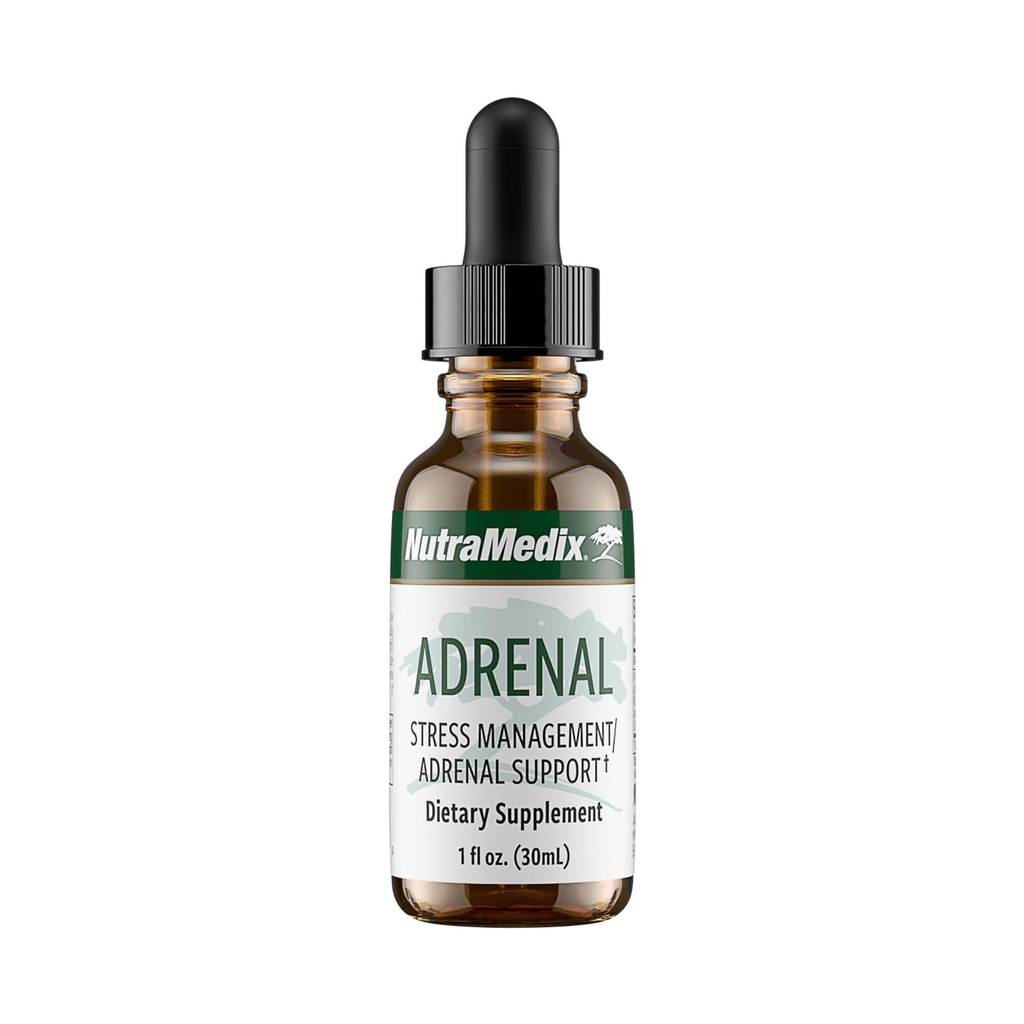 NutraMedix Adrenal Fatigue Supplement - Astragalus, Schisandra, Rhodiola, e Ginseng Extract for Energy Support, Stamina, and Stress - Vegan Adaptogen Blend (1 oz / 30ml)