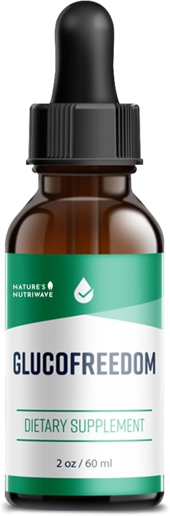 GlucoFreedom Supplement Drops – Mistura líquida baseada em plantas com Astragalus & Grape Seed – Não-GMO, GMP-certificado, Made in USA – 2 onças, 60ml, 1 mês de fornecimento