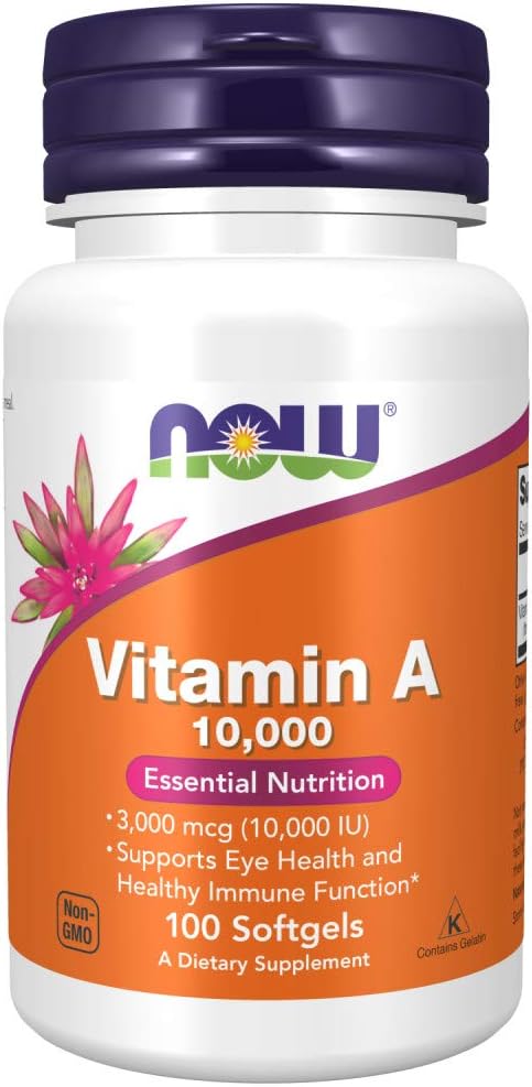 AGORA Alimentos, Vitamina A, 10.000 UI, 100 Softgels