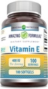 Fórmulas surpreendentes Vitamina E 400 UI por suplemento de serviço