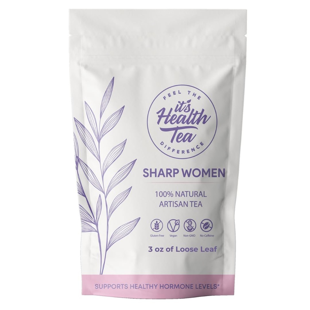 Equilíbrio hormonal Chá de ervas para as mulheres – Cafeína-Free O suporte Menstrual Conforto, Fluxo saudável e alívio PMS 35 sacos de chá incluídos 100% mistura de ervas naturais