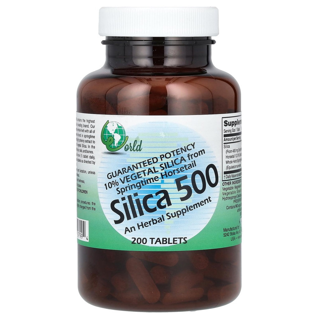 Orgânica Mundial Sílica 500Mg Tabs 200