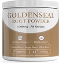 Golden Seal Powder - Golden Seal Powder for Sinus - Goldenseal - Echinacea Goldenseal - Goldenseal Root - Goldenseal Root Powder Organic - 1000mg por serviço - 115 Servings