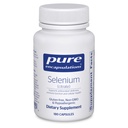 Encapsulamentos puros Selênio (Citrato) - para suporte do sistema imunológico e saúde celular - Suplemento antioxidante - Suporta fluxo de sangue* - Glúten grátis & Vegan - 180 Cápsulas