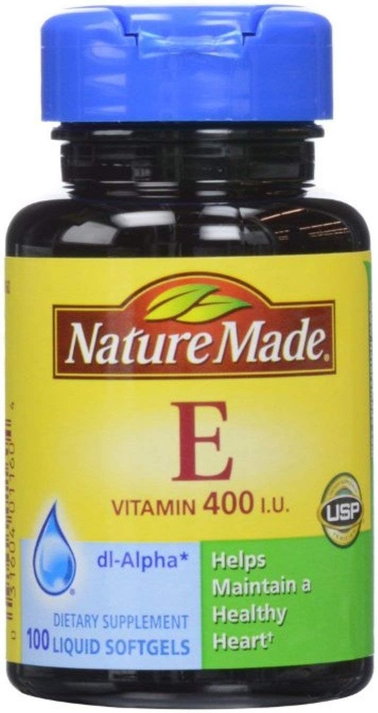Natureza Made dl- Alfa Vitamina E 400 UI Softgels 100 ea (embalagem de 4)