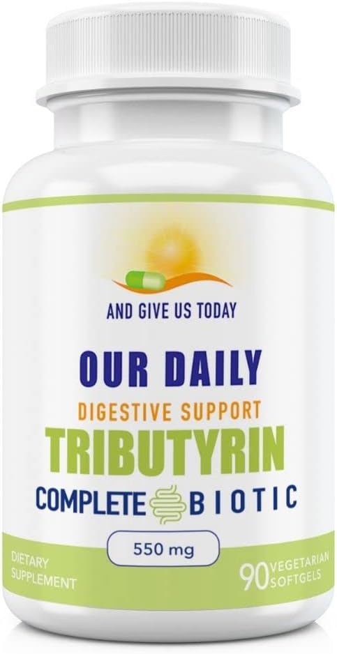 Nossa diária Vites Tributyrin Digestive Heath Probióticos □ Suplemento de butirato completo 550 Mg Atraso-Release Softgels □ Suporte Immune