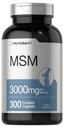 Horbäach HSH Supplement 3000mg 300 Caplets Revestidos de Metilsulfonilmetano com cálcio Vegetariano, Não-GMO, Glúten Livre
