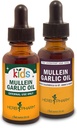 Herb Pharm Mullein óleo de alho, 1 Oz e crianças Mullein óleo de alho, 1 Oz conjunto de presente de ervas