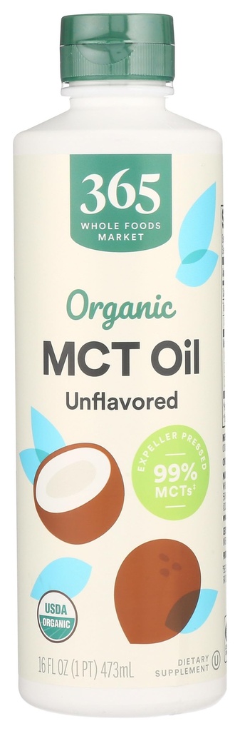 365 by Whole Foods Market, MCT Oil, Sem sabor, 16 Fl Oz