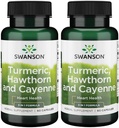 Swanson Full Spectrum Turmeric Hawthorn & Cayenne 60 Cápsulas (2 Embalagem)