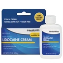 HealthWise Maximum Strength Lidocaine Creme □ Numbs Away Dor □ Alívio Longo-Lasting