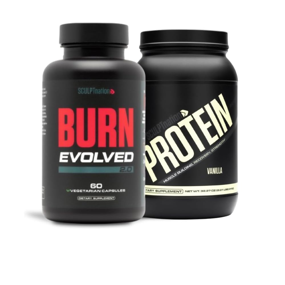 Sculpt Nation por V Shred Burn Evolved 2.0 e Protein Vanilla Powder Bundle