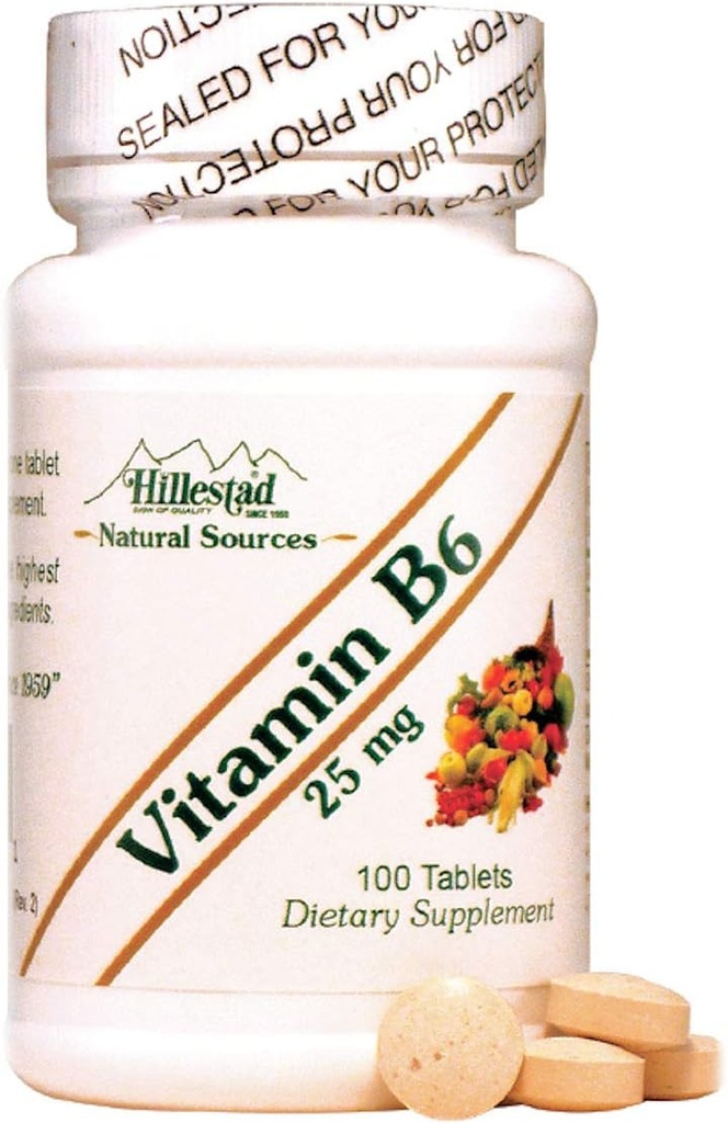 Farmacêuticos Hillestad Dialyvite - Vitamina B6 25 mg - 100 Comprimidos