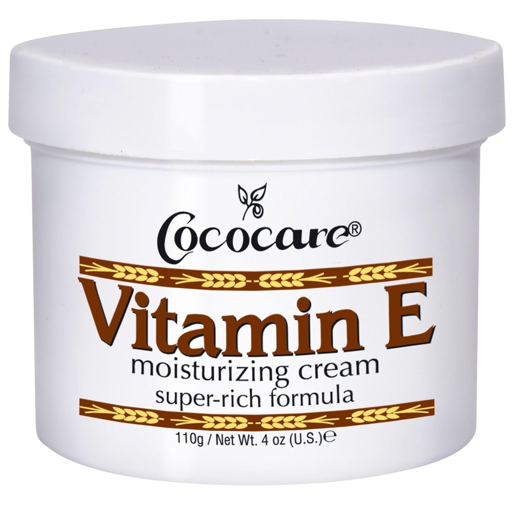 Cococare Vitamina E Super rico creme hidratante fórmula - alta potência hidratante da pele - 4 Oz