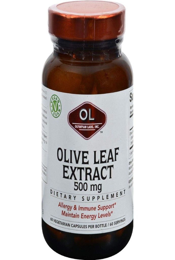 Olympia Labs Olive Leaf Extract, 500mg 60 Cápsula