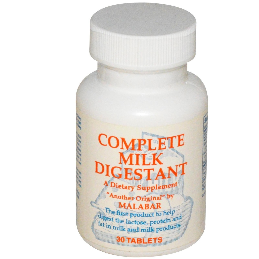 Malabar Digestante de Leite Completo - 30 Comprimidos