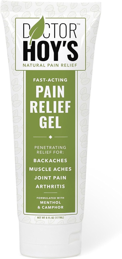 Gel de alívio natural da dor do médico HOY, gel anti-inflamatório tópico Arnica para artrite, dor articular e tensão muscular - Alivio limpo, seguro e eficaz da dor