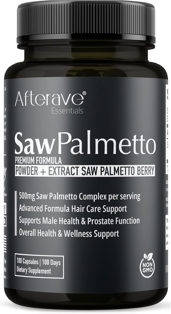 Saw Palmetto Premium, saúde do escalpe para o crescimento ideal do cabelo, força folículo, proteção da perda de cabelo, saúde da próstata e urinária e suporte imune masculino geral