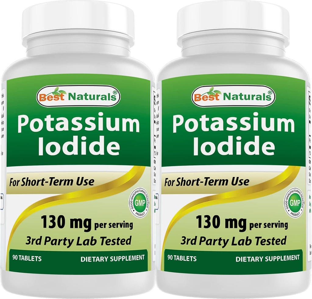 Iodeto de potássio 130 mg por serviço - Suplemento dietético, 90 comprimidos (2)