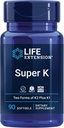 Extensão de vida Gamma E Tocoferols mistos & tocotrienols 60 Softgels e Super K Vitamina K1 K2 MK-7 MK-4 Vitamina C 90 Softgels Bundle