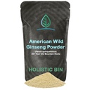 Holistic Bin Wild American Ginseng Pó Puro Suplemento de Ginseng Orgânico Feito com Selva Colhida 20+ Raízes de Appalachia (Panax Quinquefolius)