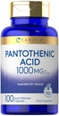 Carlyle Ácido Pantotênico           , 100 Cápsulas , Vitamina B5 Essential , Não-GMO, Suplemento sem glúten