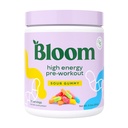 Bloom Nutrition Pó de Alta Energia Pré-treino, Energia Amino com Beta Alanine, Ginseng & L Tirosina, Pó de Cafeína Natural de Extrato de Chá Verde, Açúcar Free & Keto Drink Mix (Sour Gummy)