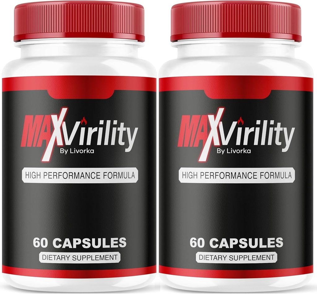 (2 Pack) Virility Max para os homens, Virility Max, Max Virility para os homens, MaxVirility Cápsulas, MaxVirility, Max Virility Suplemento, Max Virility pílulas para os homens, Max Virility pílulas, 120 cápsulas para 2 meses