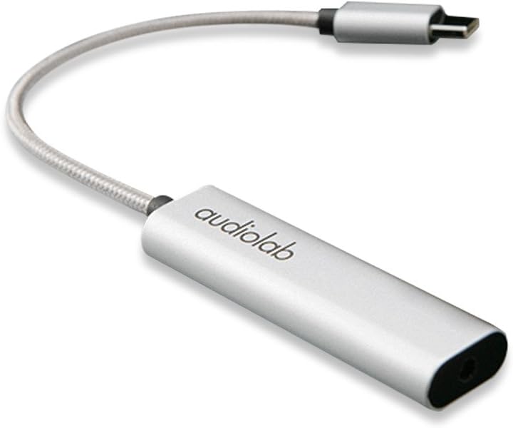 Audiolab amplificador de fone de ouvido portátil áudio alimentado fone DAC USB Amp para telefone (Android, porta USB-C)