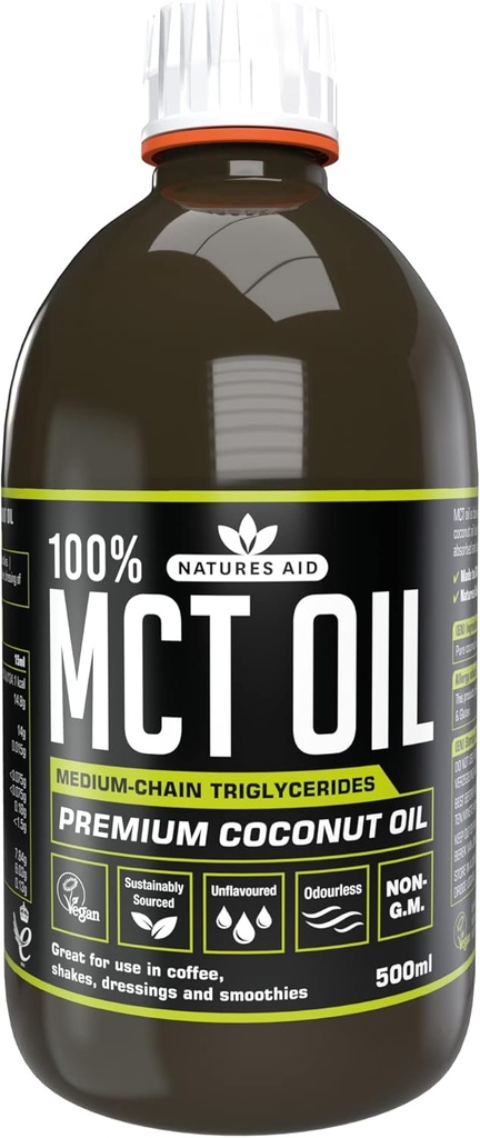 NATURES AJUDA MCT Oil 100%, 500 ML