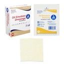 Vestidos de emulsão de óleo Dynarex, Cuidado de Ferida, Absorvente, 3” x 3” Gaze esterilizado Vestido com mistura de emulsão de Petrolatum e óleo de girassol, 1 caixa de 50 curativos de emulsão de óleo
