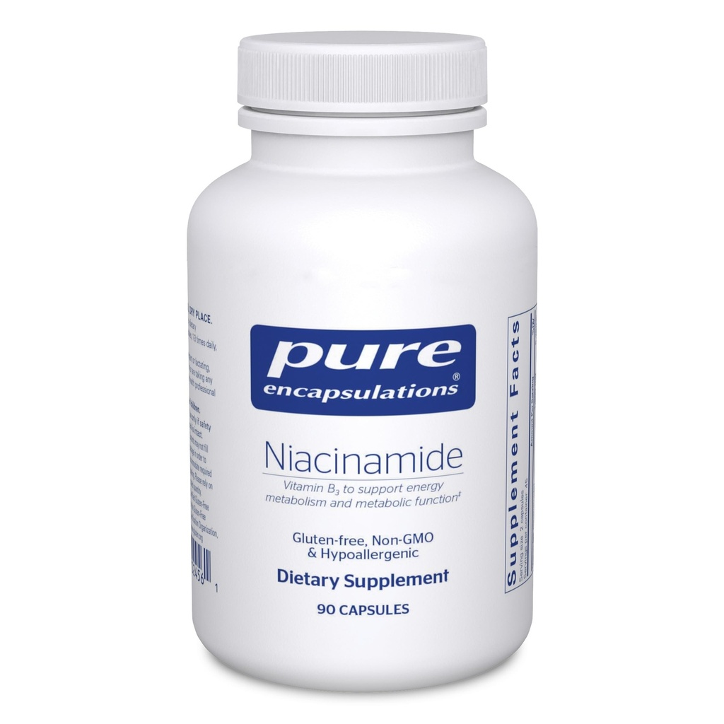 Encapsulamentos puros Niacinamida (Suplemento de Vitamina B3 para apoiar o metabolismo energético, a mobilidade conjunta e a função metabólica)