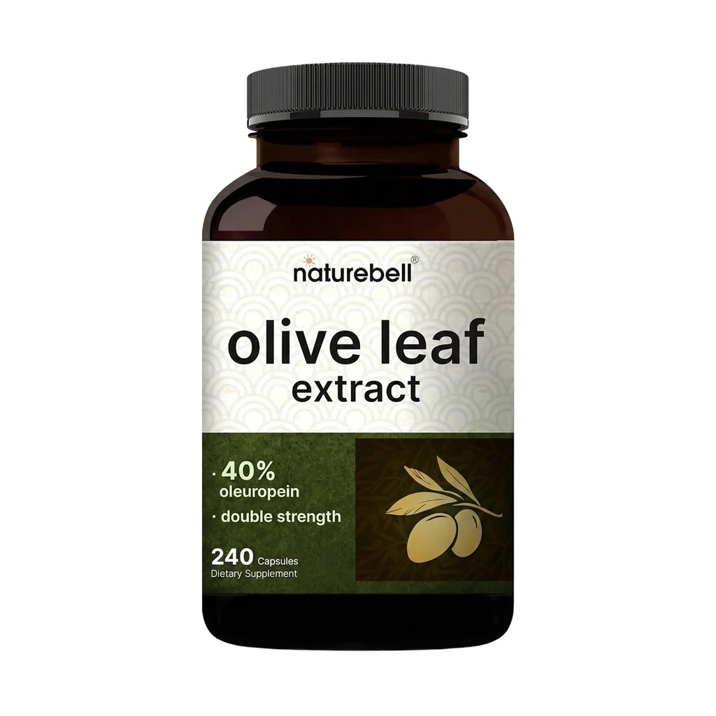 Extrato de Folha de Olive 30000mg, 240 Cápsulas □ 40% Oleuropein Activo, 50:1 Equivalente Herbal – Rico em Polifenol e Antioxidantes Flavonóides para Saúde Imune & Coração – Não-GMO