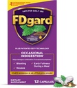 FDgard Gut Health Supplement, Indigestão, Náuseas e Bloating, Estômago Chateado, 12 Cápsulas