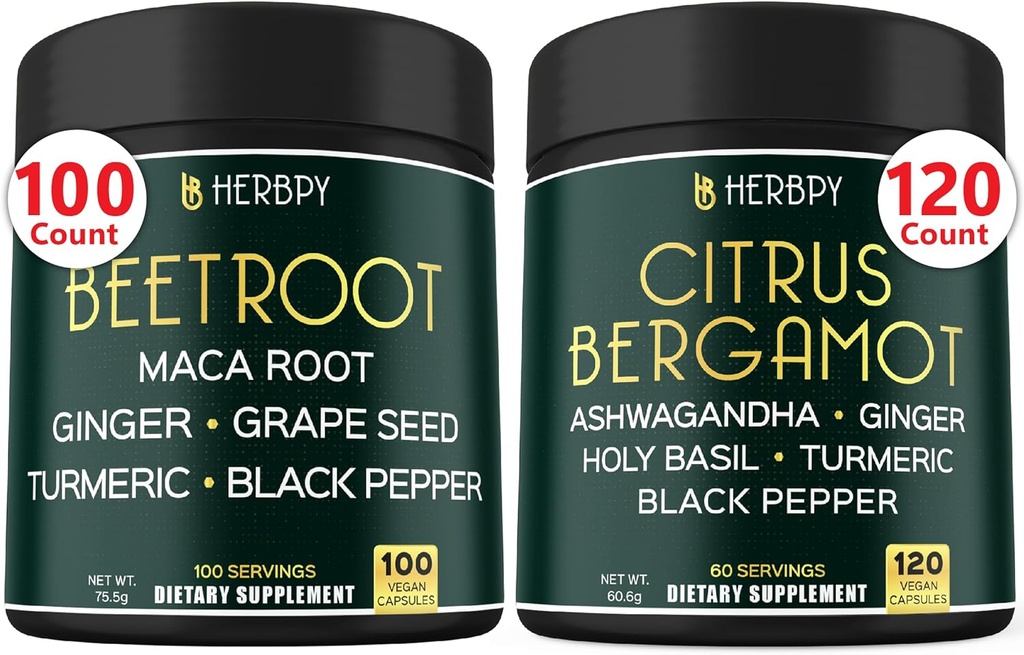 Cápsulas de Raiz de Beterraba e Suplemento Citrus Bergamot