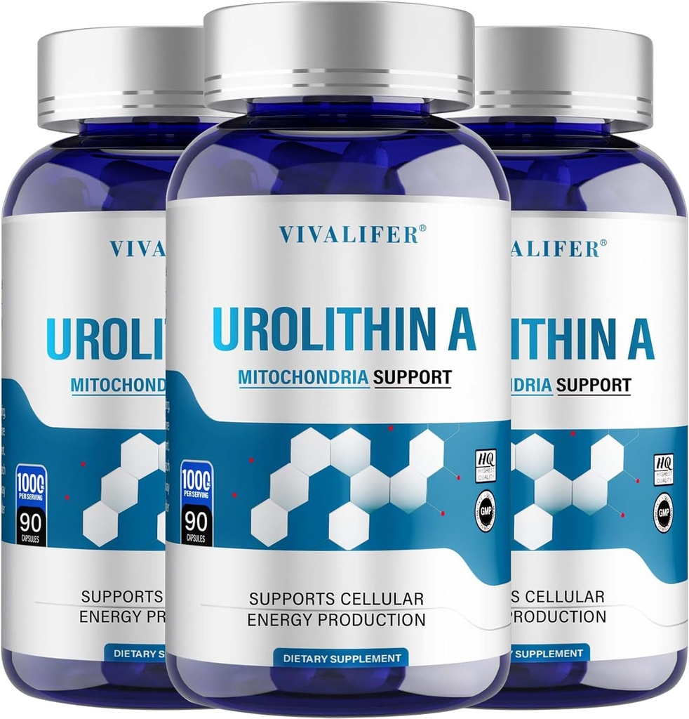 Urolithin A Suplemento 1000 mg, 270 Softgels Poderoso antioxidante proteção, promovendo saudável envelhecimento & Mitocondrial saúde e reparação celular Suporte para homens e mulheres
