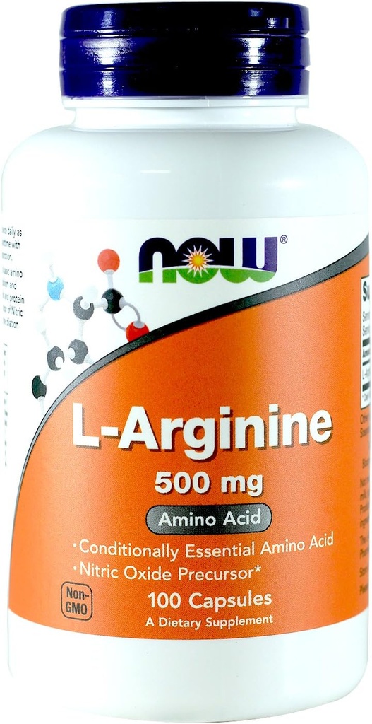 Agora Alimentos Arginina 500mg, 100 Cápsulas (Pack de 2)